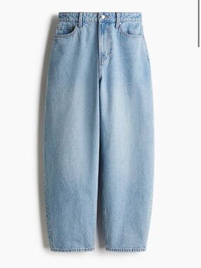 H&M High Rise Barrel Leg Jean